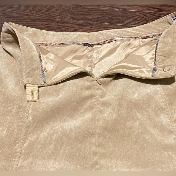 Renuar Collection Montreal 🇨🇦 Sz 12 Tan Mermaid Corduroy Maxi Skirt - Picture 5 of 11